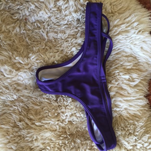 Lilikin Thong Bikini with Extra Strap Purple XS - Picture 3 of 4